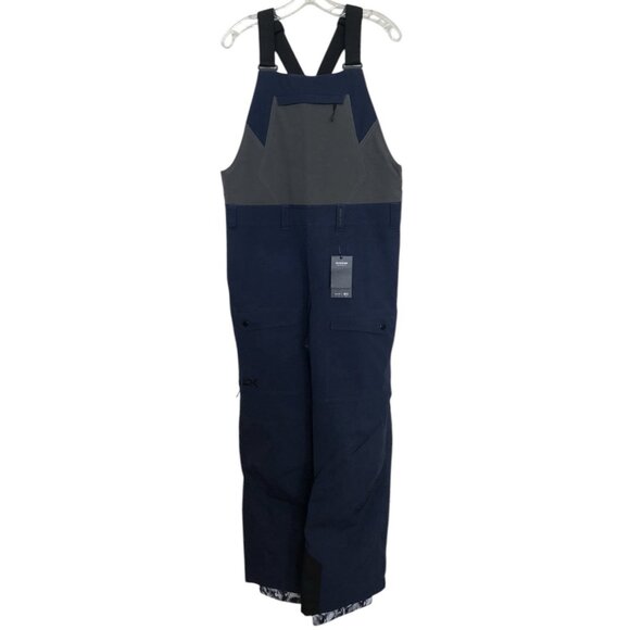 Dakine Ski Bibs Womens Size Medium Blue Scout Bib Pants Pockets Snowboarding